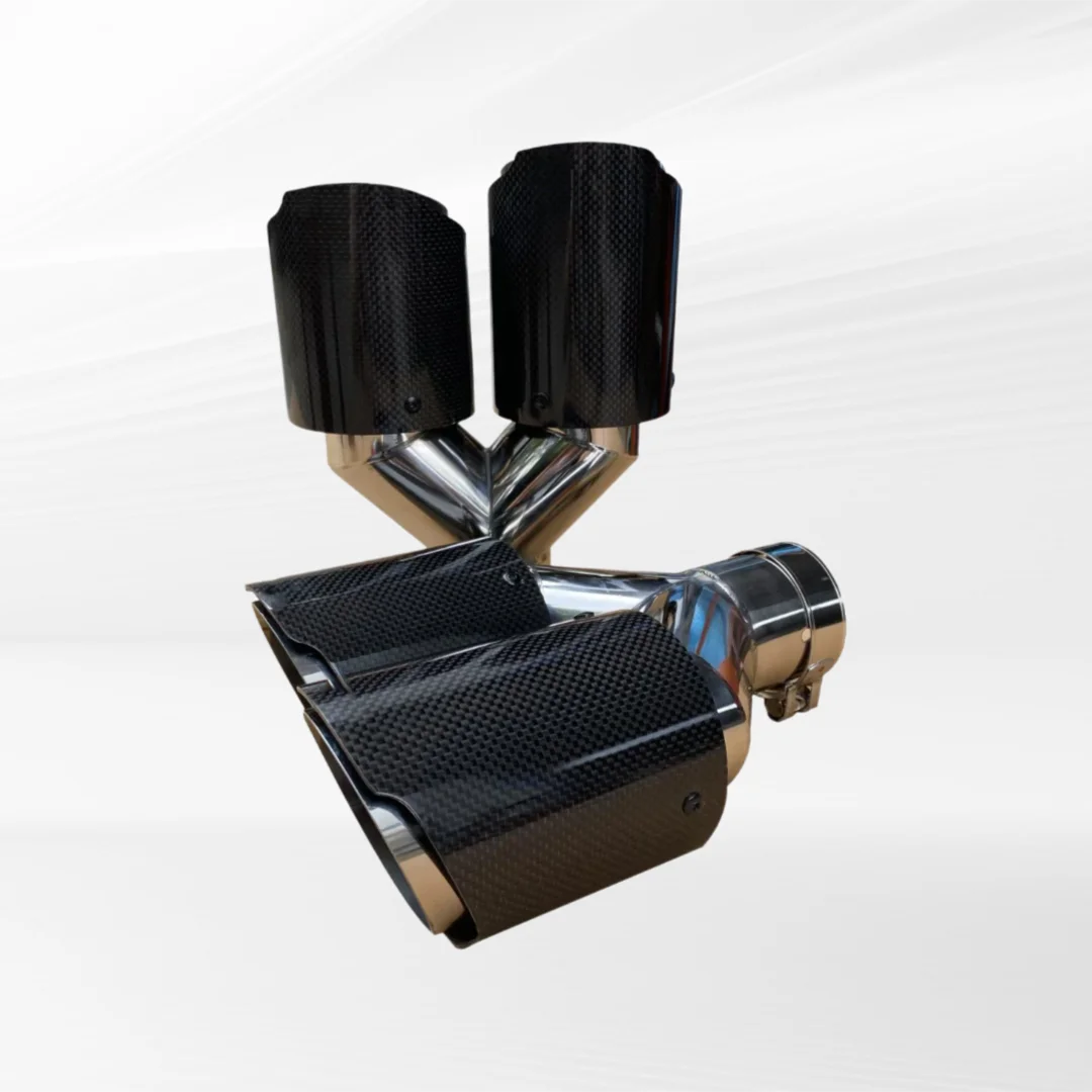 1Pcs Automotive Universal Carbon Fiber Exhaust Pipe, Double Outlet Exhaust Nozzle, Bright Stainless Steel Tail Throat.
1Pcs Automotive Universal Carbon Fiber Exhaust Pipe, Double Outlet Exhaust Nozzle, Bright Stainless Steel Tail Throat.