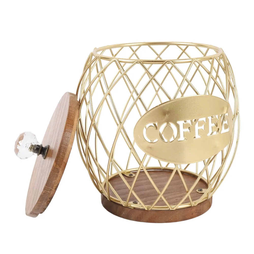 Fruit Shaped Coffee Capsule Holder Metal Wooden Base Coffee Capsule Organizer Large Capacity Hollow Design Coffee Pod Rack
Fruit Shaped Coffee Capsule Holder Metal Wooden Base Coffee Capsule Organizer Large Capacity Hollow Design Coffee Pod Rack