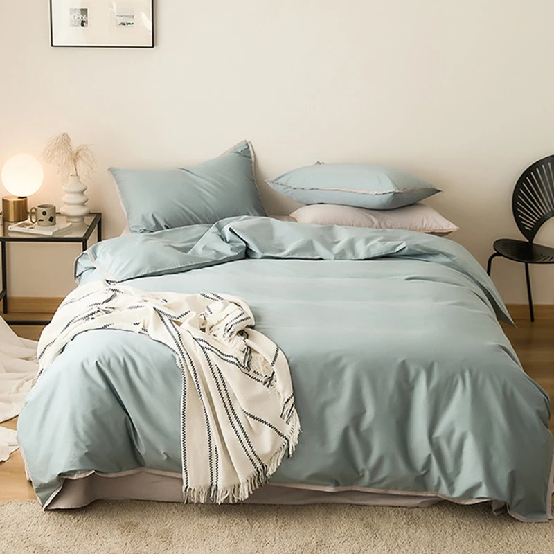 2024 new four-piece bedding light luxury cotton double household bed sheet quilt cover embroidered little bee bedding light blue
2024 new four-piece bedding light luxury cotton double household bed sheet quilt cover embroidered little bee bedding light blue