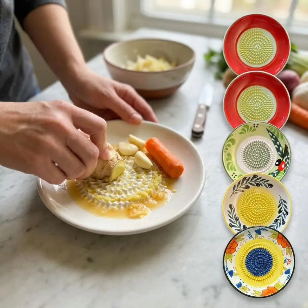 Manual Ceramic Grinding Bowl Efficient Round Plate Garlic Grater Plate Non-Slip Smooth Ginger Grating Dish Herb Stripper
Manual Ceramic Grinding Bowl Efficient Round Plate Garlic Grater Plate Non-Slip Smooth Ginger Grating Dish Herb Stripper