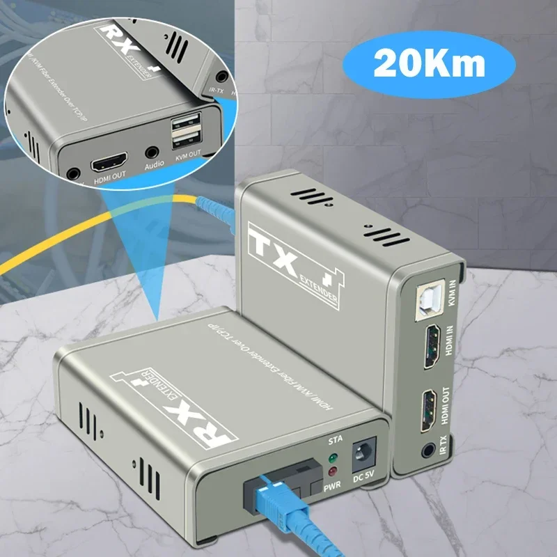 20 км HDMI оптоволоконный KVM-удлинитель через SC оптоволоконный кабель 1080P HDMI USB-оптический удлинитель Поддержка передачи USB-клавиатуры и мыши
20 км HDMI оптоволоконный KVM-удлинитель через SC оптоволоконный кабель 1080P HDMI USB-оптический удлинитель Поддержка передачи USB-клавиатуры и мыши