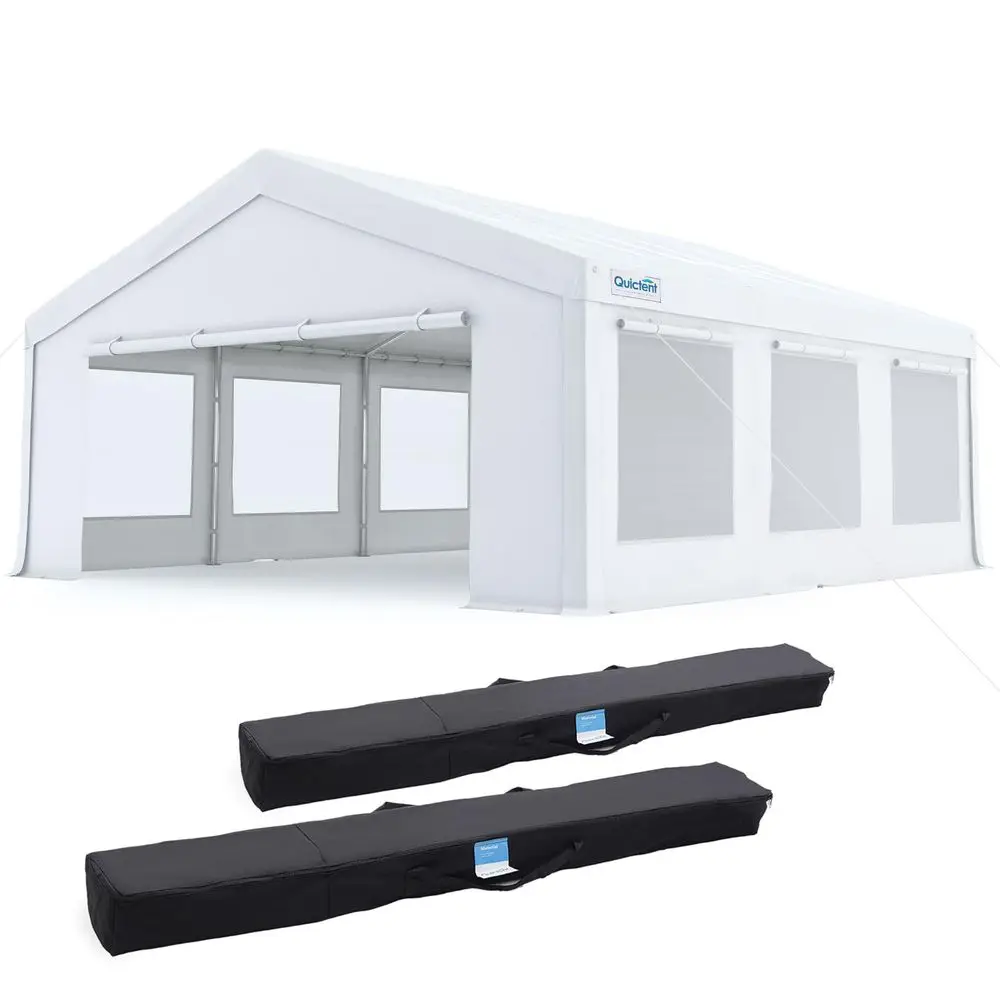 20x20ft Party Tent Heavy Duty Outdoor Canopy Tent Carport Wedding Event Shelter BBQ Wedding Tents for Parties with Storage Bags
20x20ft Party Tent Heavy Duty Outdoor Canopy Tent Carport Wedding Event Shelter BBQ Wedding Tents for Parties with Storage Bags