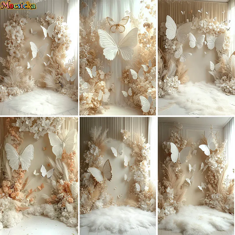 Mocsicka Backgrounds For Photographs Boho Butterfly Photo Background Baby Shower Party Wedding Maternity Portrait Backdrop
Mocsicka Backgrounds For Photographs Boho Butterfly Photo Background Baby Shower Party Wedding Maternity Portrait Backdrop