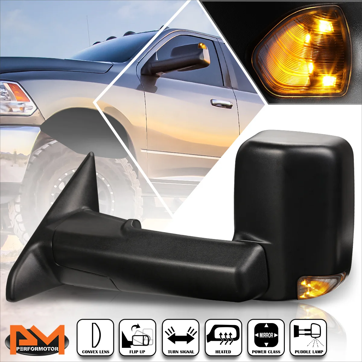 For 09-16 Dodge Ram 1500-5500 Powered+Heated Towing Mirror+Smoked LED Lamp Left
For 09-16 Dodge Ram 1500-5500 Powered+Heated Towing Mirror+Smoked LED Lamp Left