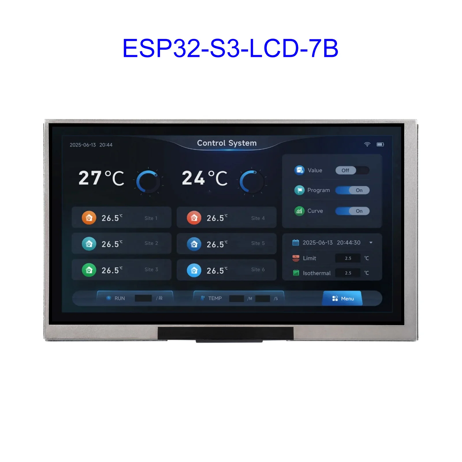 ESP32 ESP32-S3 7-дюймовая макетная плата дисплея типа B 1024x600 32-битный двухъядерный процессор LX7 поддерживает Wi-Fi и Bluetooth
ESP32 ESP32-S3 7-дюймовая макетная плата дисплея типа B 1024x600 32-битный двухъядерный процессор LX7 поддерживает Wi-Fi и Bluetooth