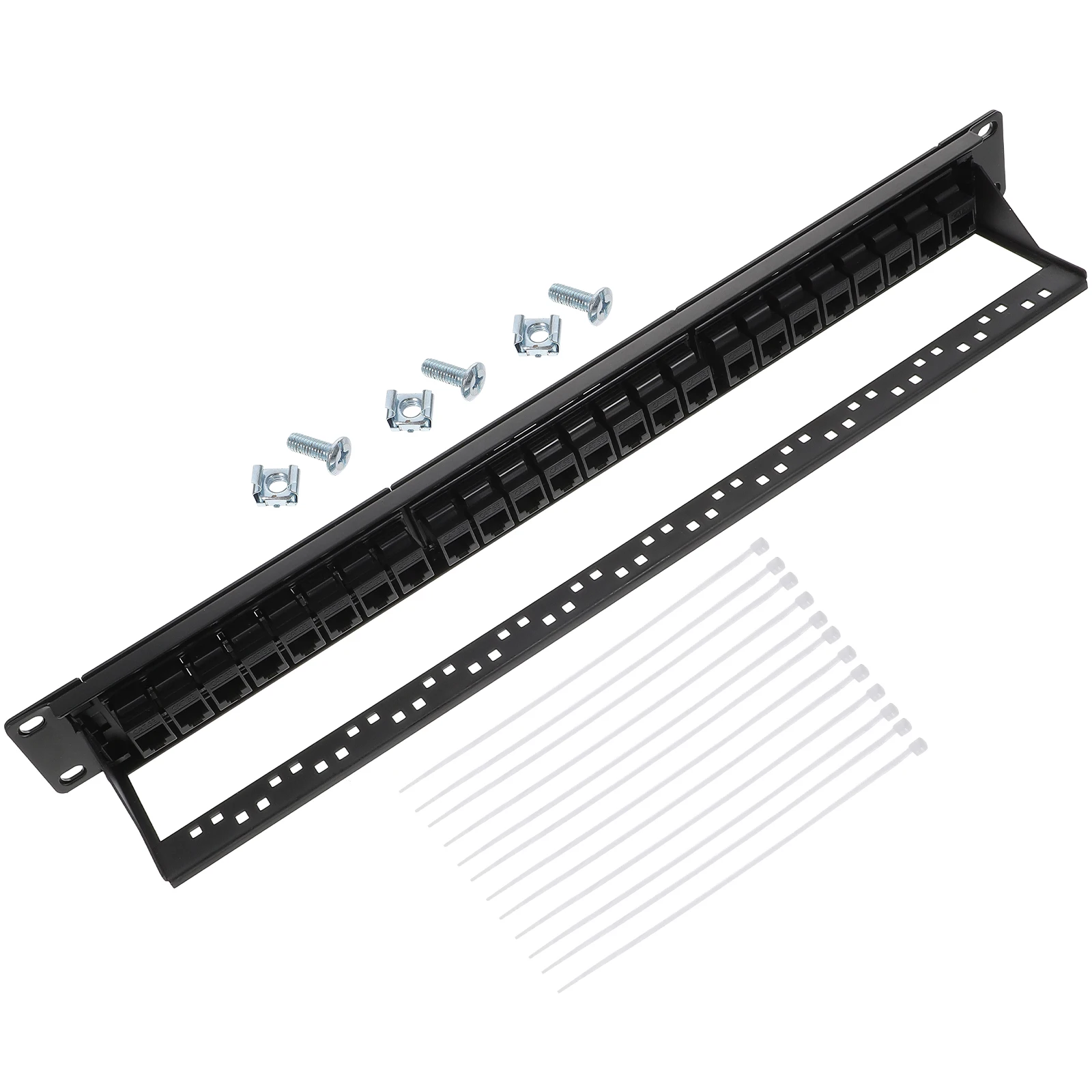 24 Port Network Patch Panel Plastic Frame Heat Resistant Rust Proof Material Rack Mount Wall Mount Coupler Module Horizontal
24 Port Network Patch Panel Plastic Frame Heat Resistant Rust Proof Material Rack Mount Wall Mount Coupler Module Horizontal
