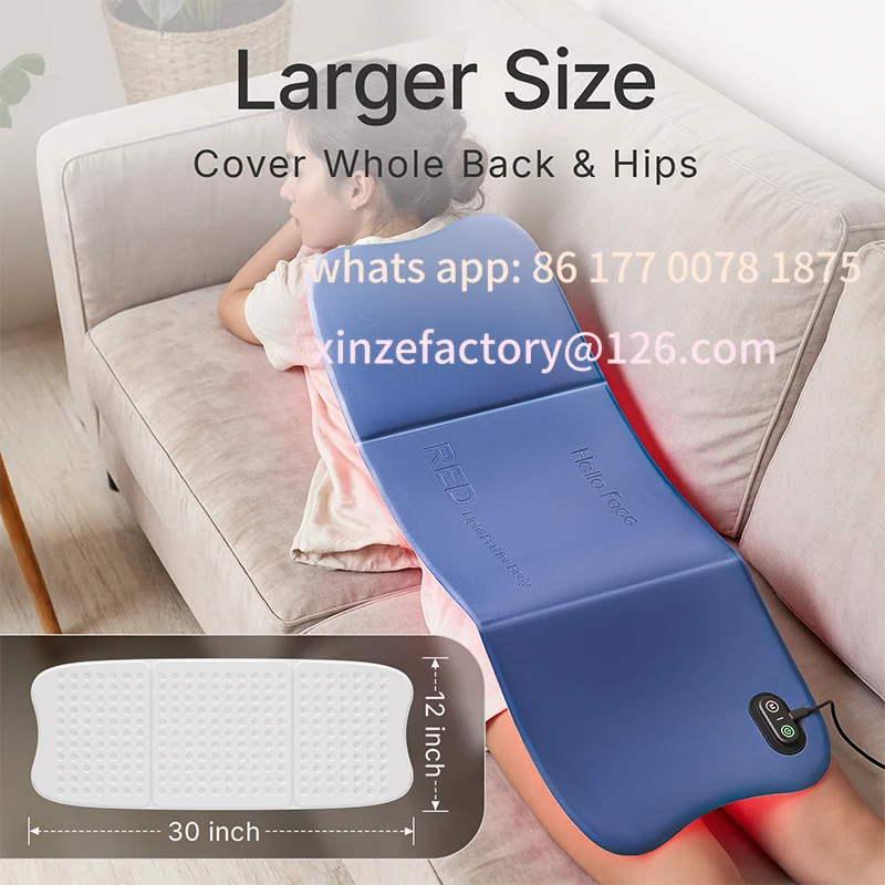 Customizable NEW 792pcs LEDs Red Light Therapy Pad 660nm 850nm for Whole Body , Large 30x12inch Mat with Timer - L7 Tri-Chip
Customizable NEW 792pcs LEDs Red Light Therapy Pad 660nm 850nm for Whole Body , Large 30x12inch Mat with Timer - L7 Tri-Chip