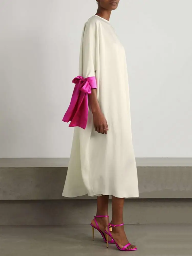 Bohohipei 2024 New Spring Summer British Style Elegant Party Evening Dress Women Loose Lace-Up Round-Neck Casual Midi Dresses
Bohohipei 2024 New Spring Summer British Style Elegant Party Evening Dress Women Loose Lace-Up Round-Neck Casual Midi Dresses