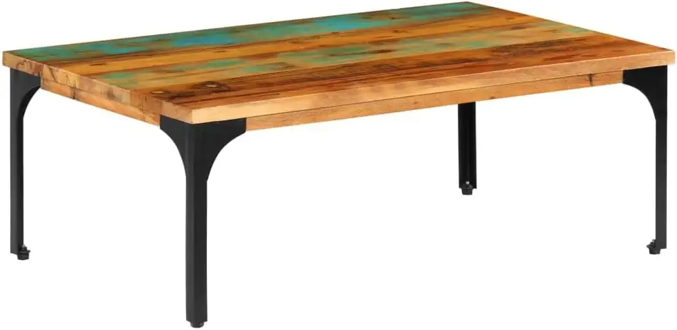 Coffee Table Solid Reclaimed Wood - Industrial Brown Rectangular Dinner Table/Office Desk With Power-Coated Steel Frame
Coffee Table Solid Reclaimed Wood - Industrial Brown Rectangular Dinner Table/Office Desk With Power-Coated Steel Frame