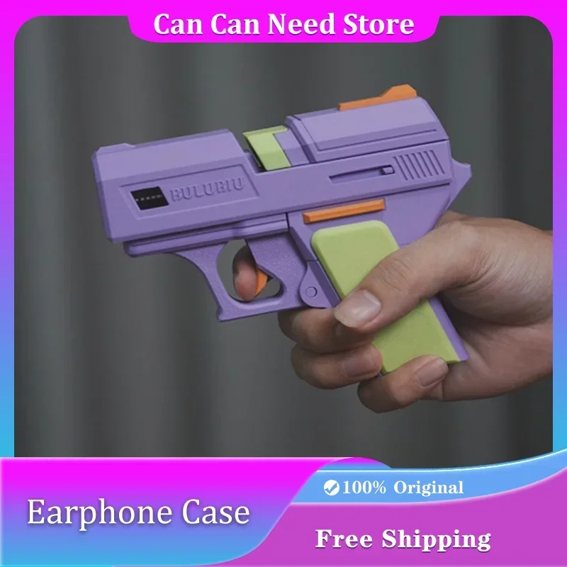 Earphone Case for Airpods 4 Creative 3D-Printed Headphone Case Customized Pistol Model Earpbuds Protective Case for Airpods Pro
Earphone Case for Airpods 4 Creative 3D-Printed Headphone Case Customized Pistol Model Earpbuds Protective Case for Airpods Pro