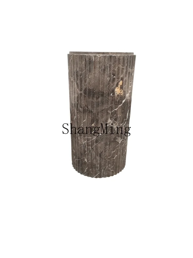 CL natural marble cylindrical sculpture base ornament large floor decoration living room hotel balcony table flower stand
CL natural marble cylindrical sculpture base ornament large floor decoration living room hotel balcony table flower stand