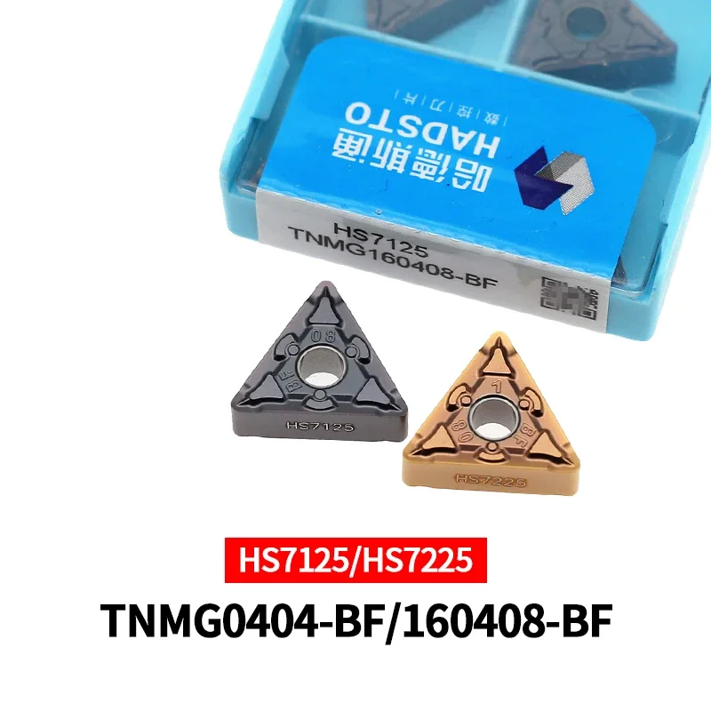 10pcs HADSTO Carbide Turning Inserts TNMG160404-BF TNMG160408-BF HS7125 HS7225 CNC Cutting Tools for Stainless Steel
10pcs HADSTO Carbide Turning Inserts TNMG160404-BF TNMG160408-BF HS7125 HS7225 CNC Cutting Tools for Stainless Steel