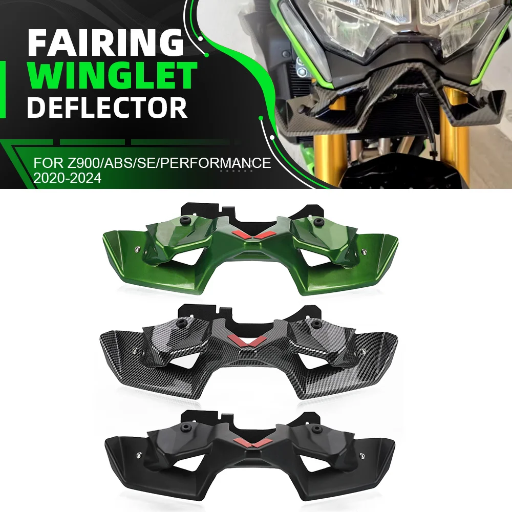 Motorcycle Front Downforce Spoilers Race Wings Accessories For Kawasaki Z900/ABS/SE/Performance 2020-2021-2022-2023-2024 ABS
Motorcycle Front Downforce Spoilers Race Wings Accessories For Kawasaki Z900/ABS/SE/Performance 2020-2021-2022-2023-2024 ABS