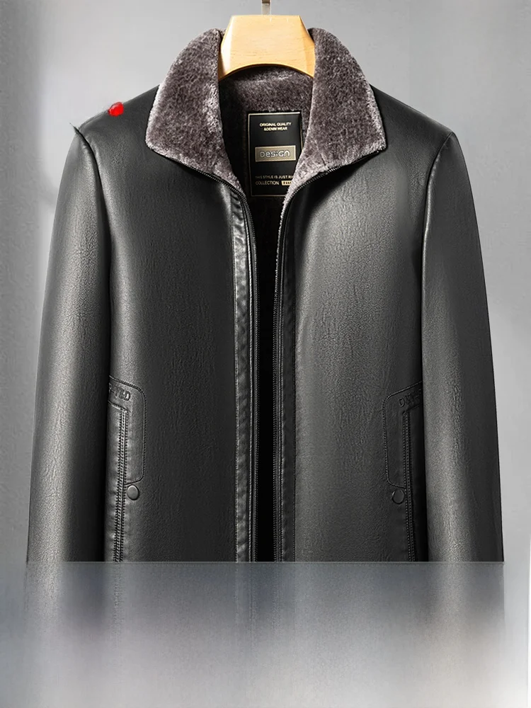 Новая зимняя мужская куртка из натуральной овчины с воротником, на флисовой подкладке из овечьей шерсти, повседневная, с длинными рукавами, на молнии
Новая зимняя мужская куртка из натуральной овчины с воротником, на флисовой подкладке из овечьей шерсти, повседневная, с длинными рукавами, на молнии