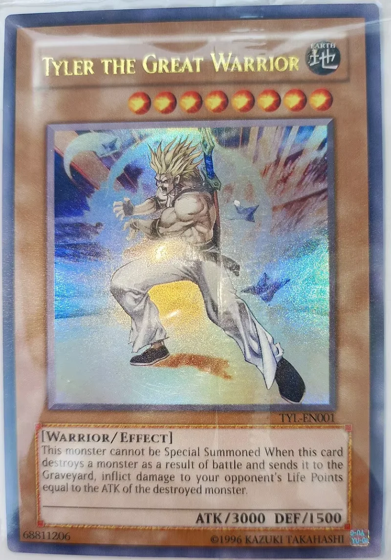 Yu-Gi-Oh TCG UR Tyler The Great Warrlor UR TYL-EN001 Children's Hobby Toy Collectible Card(Not Original)
Yu-Gi-Oh TCG UR Tyler The Great Warrlor UR TYL-EN001 Children's Hobby Toy Collectible Card(Not Original)