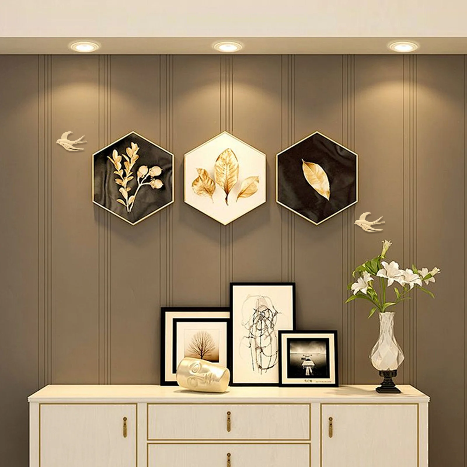 Swallow Wall Art Brass 3.73x2.5 Inch 3D Flying Birds Metal Decor for Living Room Bedroom Home Wall Sculpture Hanging Decoration
Swallow Wall Art Brass 3.73x2.5 Inch 3D Flying Birds Metal Decor for Living Room Bedroom Home Wall Sculpture Hanging Decoration