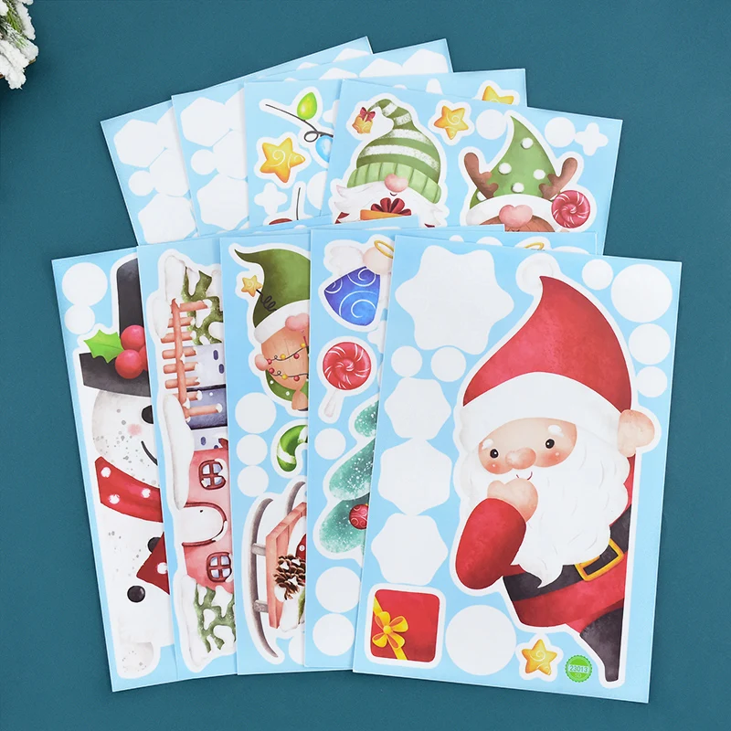 9Sheet/Set Christmas Santa Claus Xmas Tree Window Stickers DIY Snowflake Glass Decal Christmas Decoration For Home Navidad
9Sheet/Set Christmas Santa Claus Xmas Tree Window Stickers DIY Snowflake Glass Decal Christmas Decoration For Home Navidad