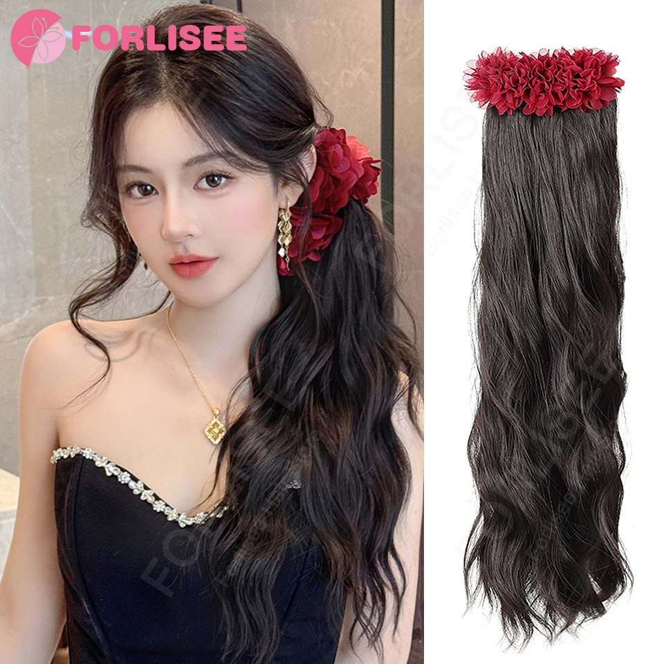 Синтетические волнистые вьющиеся волосы, роза, банановый коготь, зажим для наращивания хвоста, 18 дюймов, термостойкий парик с хвостиком для женщин, на каждый день
Синтетические волнистые вьющиеся волосы, роза, банановый коготь, зажим для наращивания хвоста, 18 дюймов, термостойкий парик с хвостиком для женщин, на каждый день