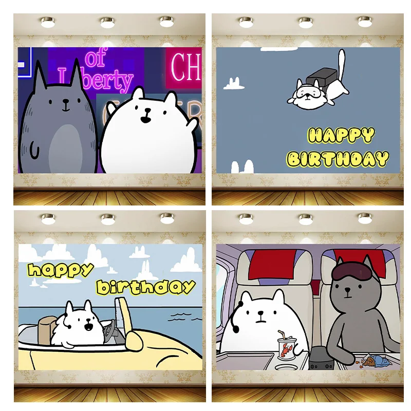 Cat Ageent Birthday Party Supplies Banner Kid Cartoon Decoration Background Photography backdrop Baby shower
Cat Ageent Birthday Party Supplies Banner Kid Cartoon Decoration Background Photography backdrop Baby shower