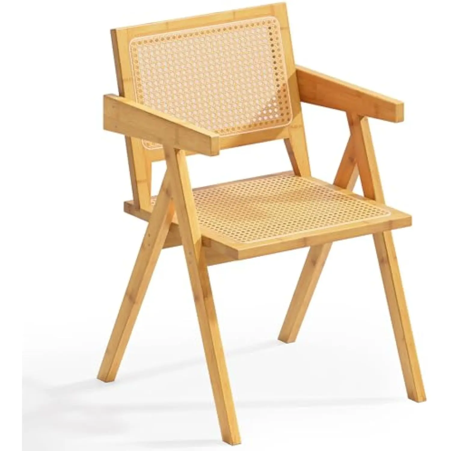 Rattan Chairs, Bamboo Rattan Dining Chairs, Solid Wood Comfy Arm Chairs, Woven Cane Back and Seat Mid Century Modern Chairs, Vi
Rattan Chairs, Bamboo Rattan Dining Chairs, Solid Wood Comfy Arm Chairs, Woven Cane Back and Seat Mid Century Modern Chairs, Vi