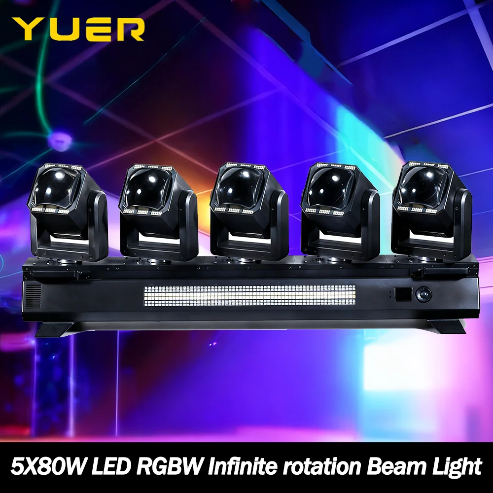 5X80W светодиодный RGBW бесконечное вращение с подвижной головкой и кольцевым стробоскопом RDM DMX512 управление для DJ, дискотеки, свадебного бара, клуба 
5X80W светодиодный RGBW бесконечное вращение с подвижной головкой и кольцевым стробоскопом RDM DMX512 управление для DJ, дискотеки, свадебного бара, клуба