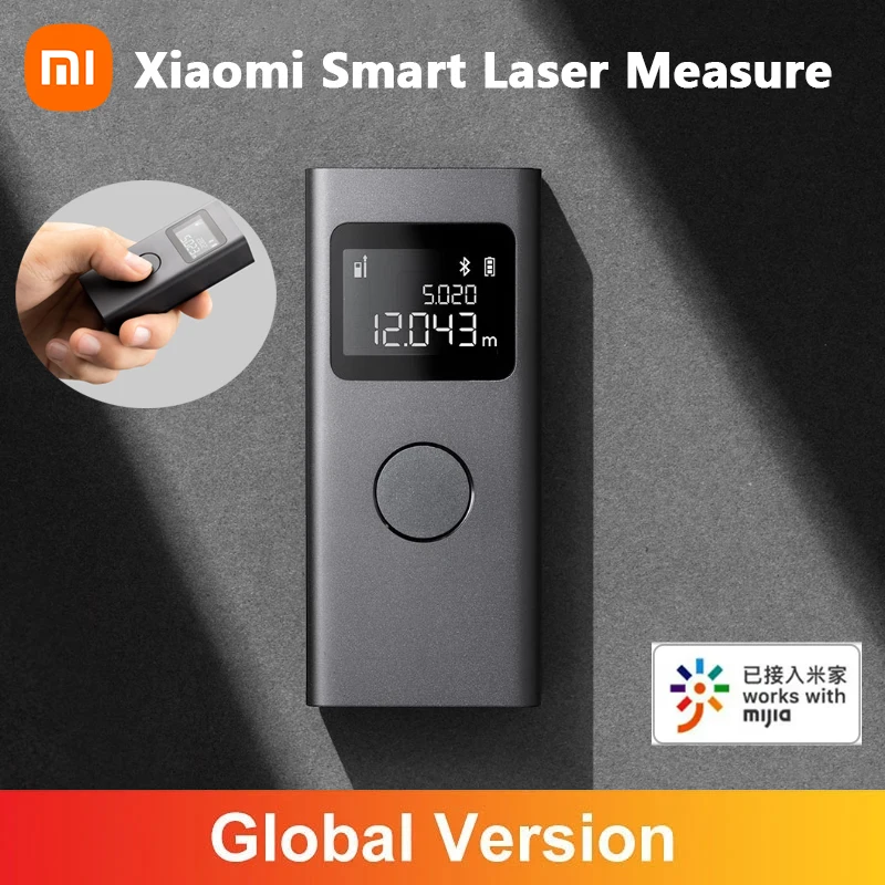 Global Version Xiaomi Smart Laser Measure Rangefinder Tape Measure DigitalDistance Meter Data Storage Tool Work with MI Home APP
Global Version Xiaomi Smart Laser Measure Rangefinder Tape Measure DigitalDistance Meter Data Storage Tool Work with MI Home APP