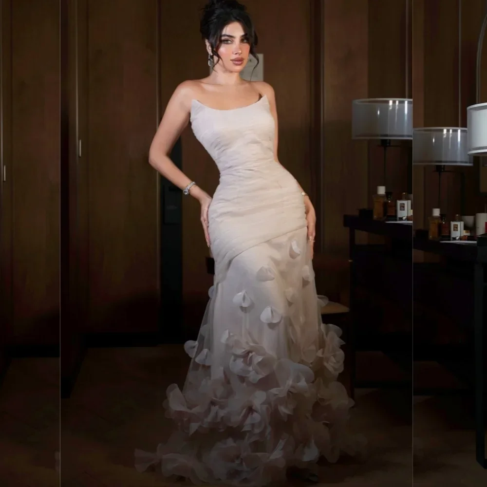 Customized Women Prom Gown Evening Formal Dress Sexy Jersey Pleat Flower A-line Strapless Long Dresses Classic Exquisite Modern
Customized Women Prom Gown Evening Formal Dress Sexy Jersey Pleat Flower A-line Strapless Long Dresses Classic Exquisite Modern