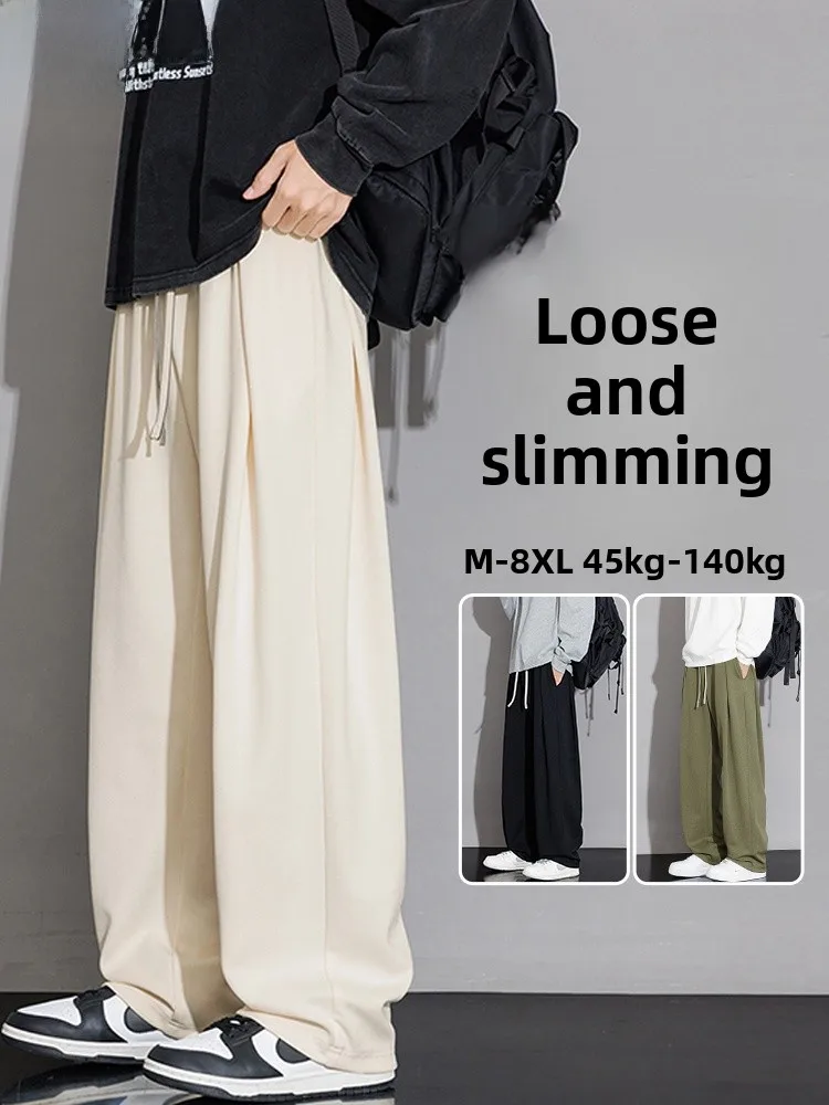 Мужские повседневные брюки больших размеров прямого кроя, весенне-осенние, модные, цветные, струящиеся, широкие, модные, стройнящие, длинные
Мужские повседневные брюки больших размеров прямого кроя, весенне-осенние, модные, цветные, струящиеся, широкие, модные, стройнящие, длинные