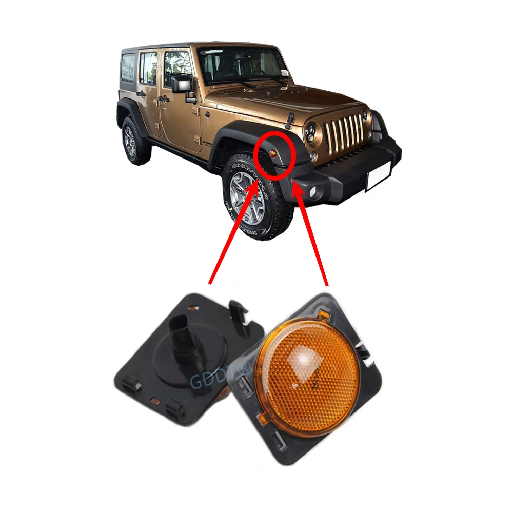 1 Piece LED Side Front Fender Lamp Turn Signal Light for Wrangler-JK 2007-2015 Marker Side Lamps Clearance Lights with Bulbs
1 Piece LED Side Front Fender Lamp Turn Signal Light for Wrangler-JK 2007-2015 Marker Side Lamps Clearance Lights with Bulbs