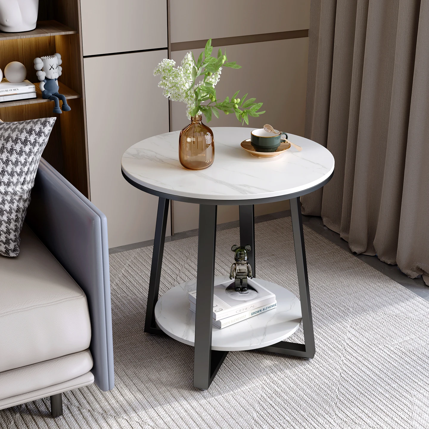 Slate edge table removable small coffee household living room corner sofa side cabinet double shelf minimalist
Slate edge table removable small coffee household living room corner sofa side cabinet double shelf minimalist