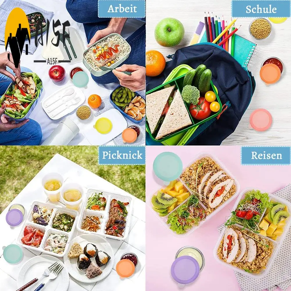 A15F-3Pcs 50Ml Salad Dressing Container To Go, Stainless Steel Condiment Containers Cups With Silicone Lids For Bento Box
A15F-3Pcs 50Ml Salad Dressing Container To Go, Stainless Steel Condiment Containers Cups With Silicone Lids For Bento Box