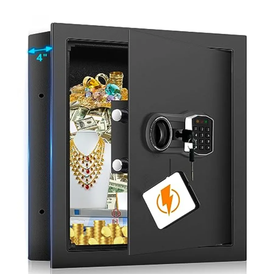 Fireproof Home Safes, Safe Box with Numeric Keypad and Spare Keys, Large Safe for Passports Money Jewelry Firearms
Fireproof Home Safes, Safe Box with Numeric Keypad and Spare Keys, Large Safe for Passports Money Jewelry Firearms