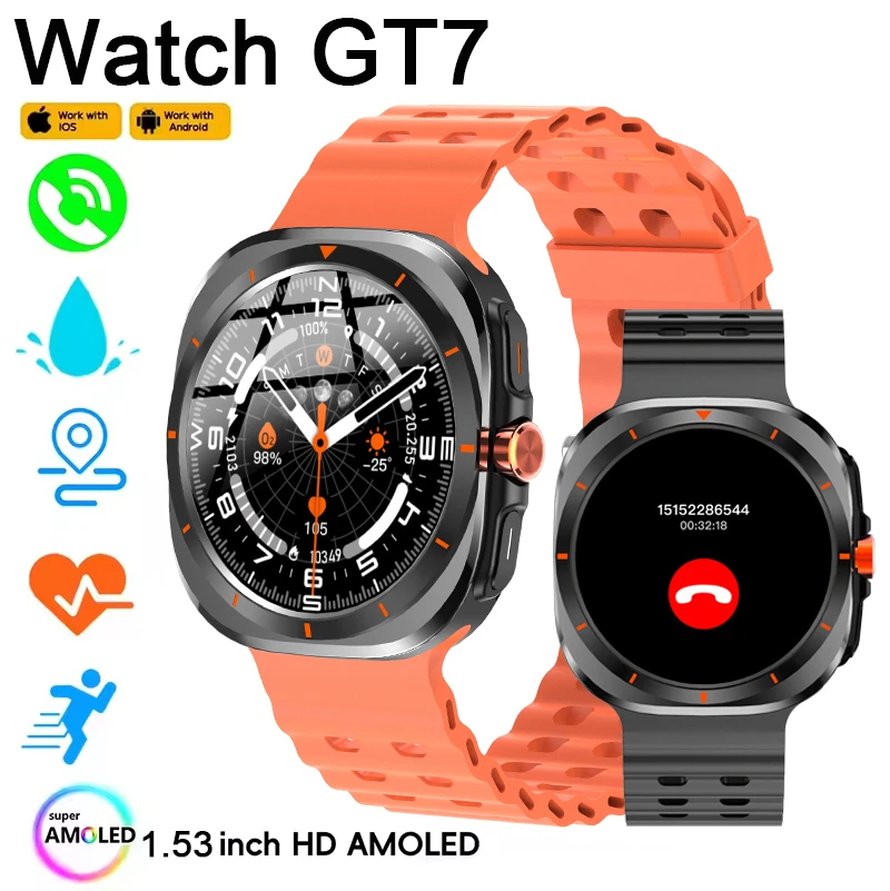 2025New Watch 7 Ultra 49mm Smart Watch IP68 Waterproof Bluetooth Calall Smartwatch for Men Women 1.52" Screen SpO2 Watches for M
2025New Watch 7 Ultra 49mm Smart Watch IP68 Waterproof Bluetooth Calall Smartwatch for Men Women 1.52" Screen SpO2 Watches for M