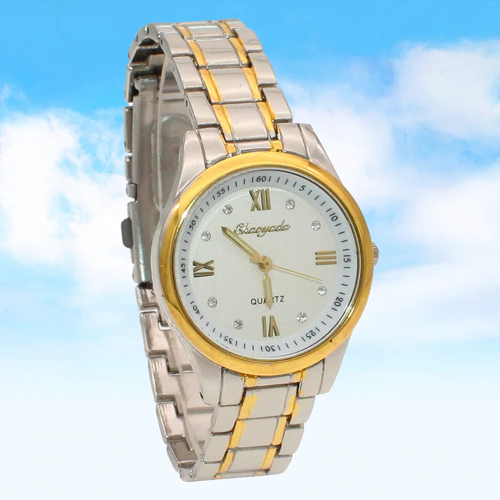 Luxury Fashion Quartz Wristwatch Gold White Black Surface Alloy Strap Jewelry Sports Dress Watch
Luxury Fashion Quartz Wristwatch Gold White Black Surface Alloy Strap Jewelry Sports Dress Watch