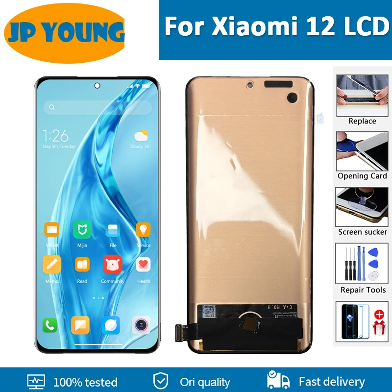 AMOLED 6.28'' For Xiaomi Mi 12 Mi12 LCD Display Digitizer Assembly Touch Panel For Xiaomi 12 LCD Display Part With Frame Replace
AMOLED 6.28'' For Xiaomi Mi 12 Mi12 LCD Display Digitizer Assembly Touch Panel For Xiaomi 12 LCD Display Part With Frame Replace