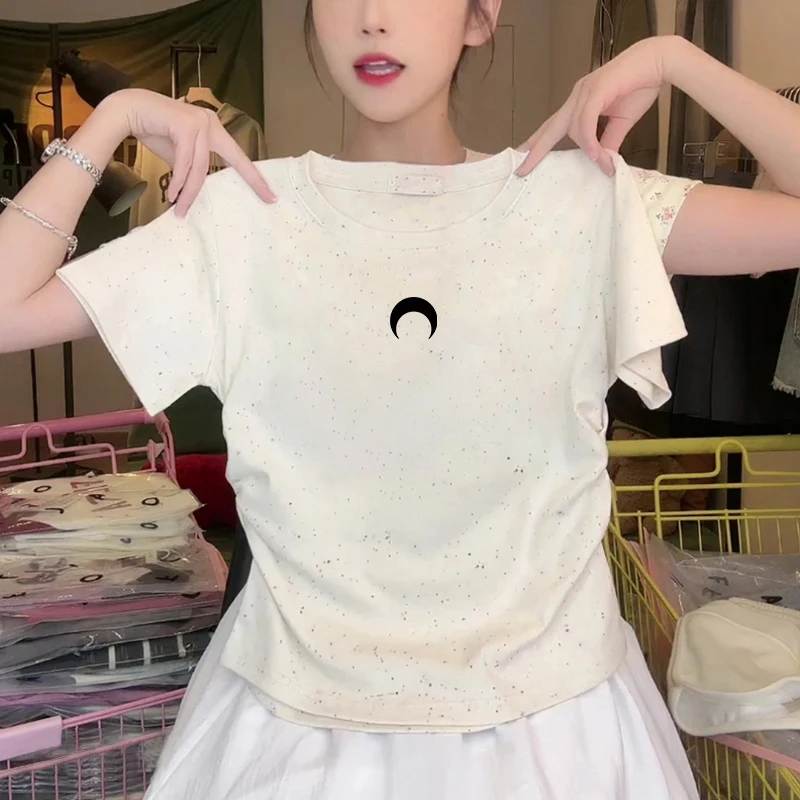 Модный женский летний топ Sweet Sister Sle Rainbow Polka Dot, приталенный, с круглым вырезом, в корейском стиле, для повседневной носки...
Модный женский летний топ Sweet Sister Sle Rainbow Polka Dot, приталенный, с круглым вырезом, в корейском стиле, для повседневной носки...