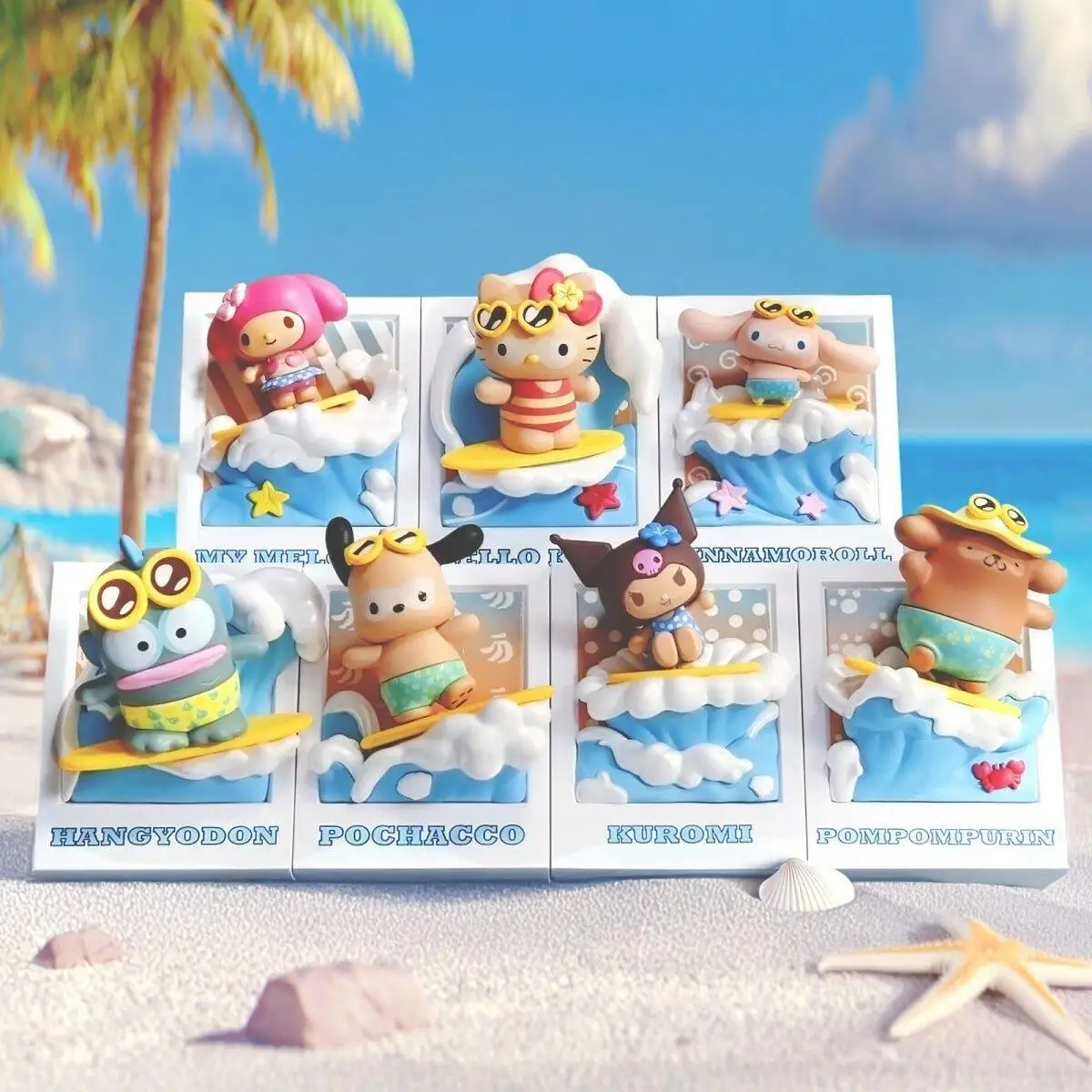 Genuine Sanrio Family Hello Kitty Summer Black Leather Series Surfing Blind Box Refrigerator Sticker Magnetic Ornament Gift
Genuine Sanrio Family Hello Kitty Summer Black Leather Series Surfing Blind Box Refrigerator Sticker Magnetic Ornament Gift