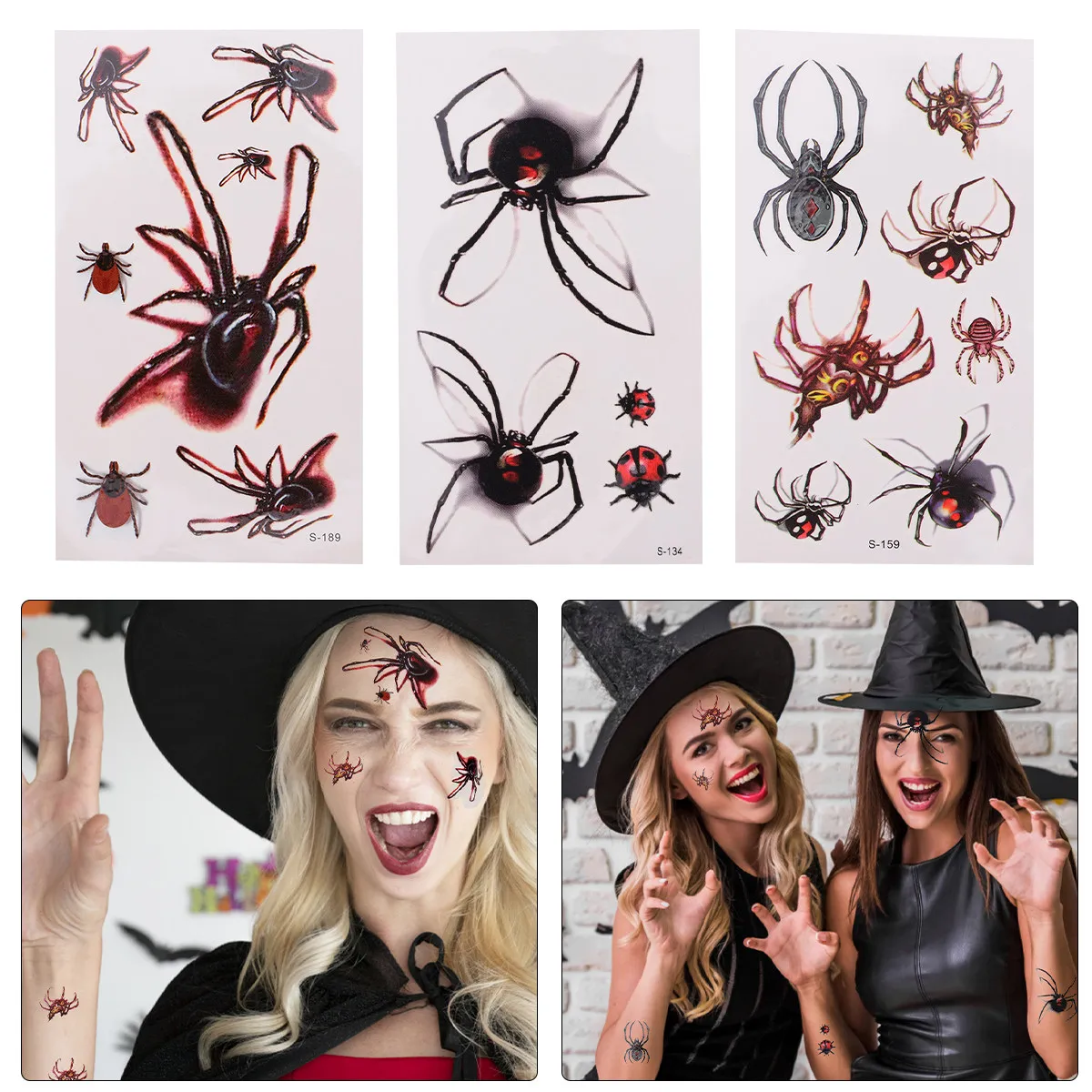 30pcs Tattoos Stickers Waterproof Temporary Halloween Body Art for Spider Tattoos Party Favors Safe Material
30pcs Tattoos Stickers Waterproof Temporary Halloween Body Art for Spider Tattoos Party Favors Safe Material