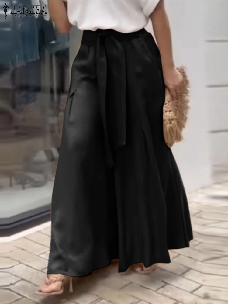 ZANZEA All-match Pocket Commuting Bottoms 2025 Women Long Pants Vintage High Waisted Belted Trouser Casual Wide Leg Pantalone
ZANZEA All-match Pocket Commuting Bottoms 2025 Women Long Pants Vintage High Waisted Belted Trouser Casual Wide Leg Pantalone