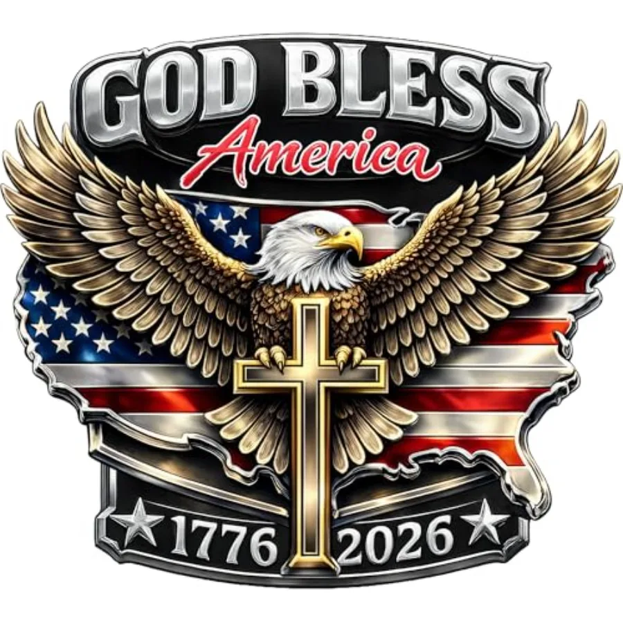 2 PCS American 1776-2026 Bumper & Window Stickers, Red White Blue Vinyl, Weatherproof & Durable
2 PCS American 1776-2026 Bumper & Window Stickers, Red White Blue Vinyl, Weatherproof & Durable