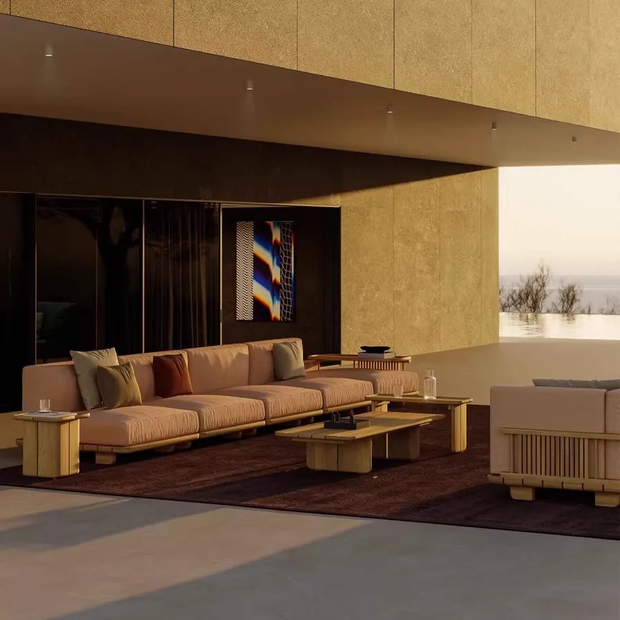 Outdoor Teak Sofa Courtyard Villa Garden Hotel Homestay Open-air Leisure Rattan Combination Waterproof And Sunscreen Furniture
Outdoor Teak Sofa Courtyard Villa Garden Hotel Homestay Open-air Leisure Rattan Combination Waterproof And Sunscreen Furniture
