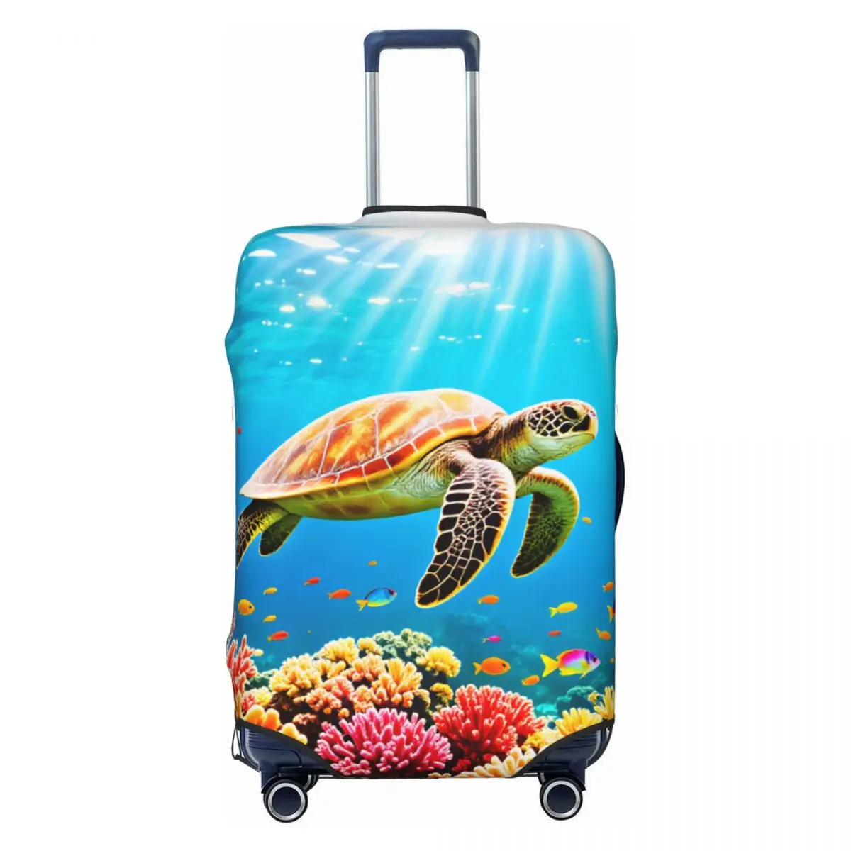 Custom Sunray Coral Sea Turtle Print Luggage Cover Protector Funny Travel Suitcase Protective Cover for 18-32 Inch
Custom Sunray Coral Sea Turtle Print Luggage Cover Protector Funny Travel Suitcase Protective Cover for 18-32 Inch