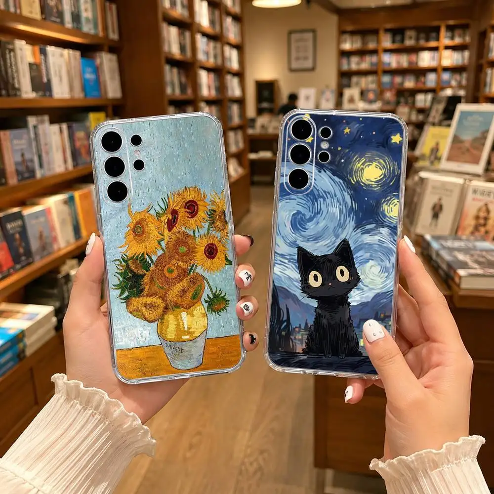 Art painting van gogh sunflower Phone Case For Samsung S25,S24,S21,S22,S21,S20,S10,S9Ultra,Plus,Fe,Lite Transparent Cover
Art painting van gogh sunflower Phone Case For Samsung S25,S24,S21,S22,S21,S20,S10,S9Ultra,Plus,Fe,Lite Transparent Cover