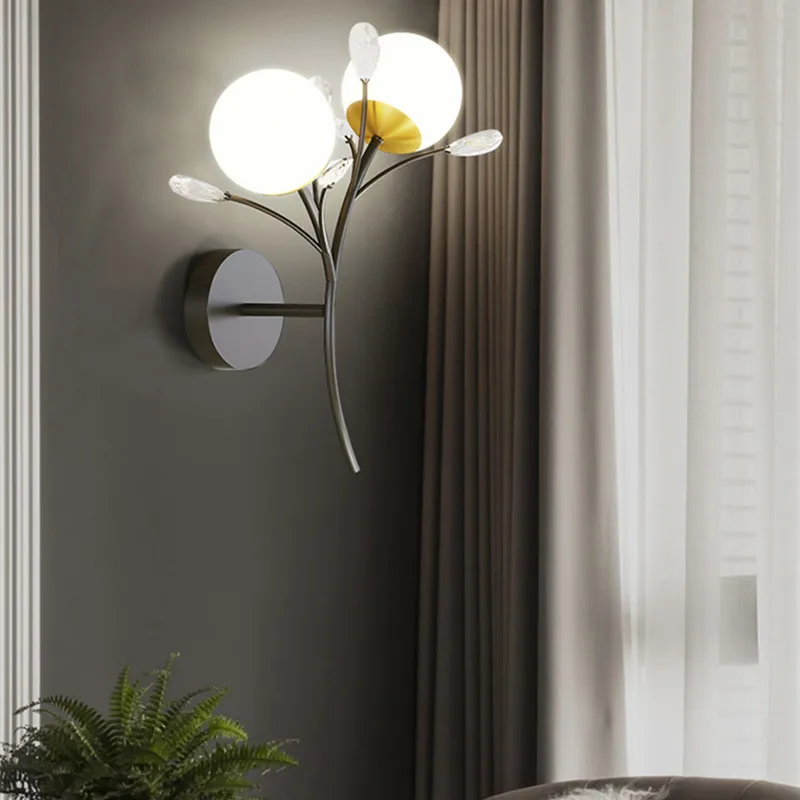 Creativity crystal wall light Bedroom Glass wall lamp Indoor Background Wall Living Room Corridor Entrance luxury wall lamp
Creativity crystal wall light Bedroom Glass wall lamp Indoor Background Wall Living Room Corridor Entrance luxury wall lamp