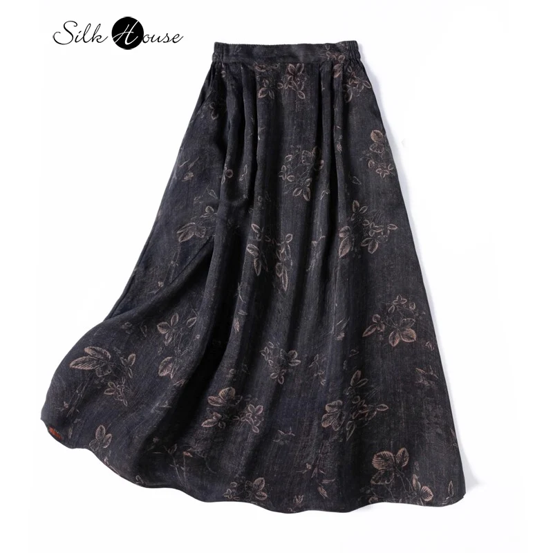 Artistic Sense Meticulous Brushwork Floral Ventilation 100% Natural Mulberry Silk Gambiered Guangdong Gauze Large Swing Skirt
Artistic Sense Meticulous Brushwork Floral Ventilation 100% Natural Mulberry Silk Gambiered Guangdong Gauze Large Swing Skirt