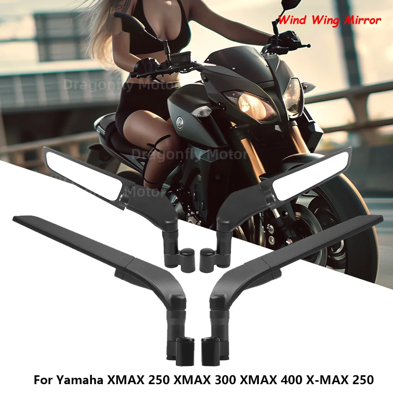 For Yamaha XMAX 250 XMAX 300 XMAX 400 X-MAX 250 Universal Motorcycle Mirror Wind Wing side Rearview Reversing mirror
For Yamaha XMAX 250 XMAX 300 XMAX 400 X-MAX 250 Universal Motorcycle Mirror Wind Wing side Rearview Reversing mirror
