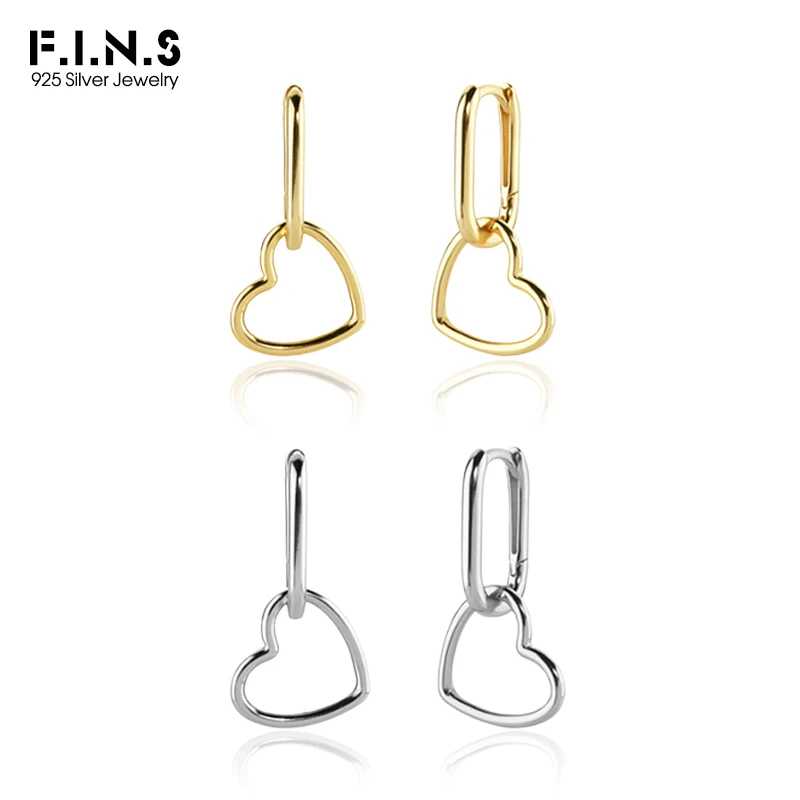 F.I.N.S Minimalist Real S925 Sterling Silver Oval Heart-Shaped Drop Earrings Geometric Smooth Hoops Pendientes Plata 925 Jewelry
F.I.N.S Minimalist Real S925 Sterling Silver Oval Heart-Shaped Drop Earrings Geometric Smooth Hoops Pendientes Plata 925 Jewelry