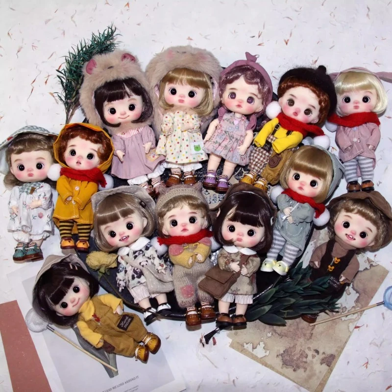 Rotatable and Replaceable Eyeball Ob11/BJD Cartoon Doll 12 Points Set New Style Various Clothing Animation Doll Handmade Product
Rotatable and Replaceable Eyeball Ob11/BJD Cartoon Doll 12 Points Set New Style Various Clothing Animation Doll Handmade Product