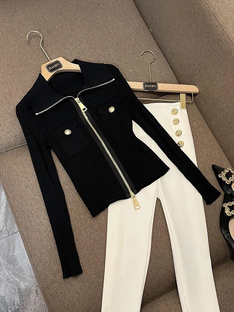 Slim Fit Knitted Cardigan Coat V-Ne Long Sve ort Sle Winter Outerwear 72224 Wool Knitted Women's Faion Top
Slim Fit Knitted Cardigan Coat V-Ne Long Sve ort Sle Winter Outerwear 72224 Wool Knitted Women's Faion Top