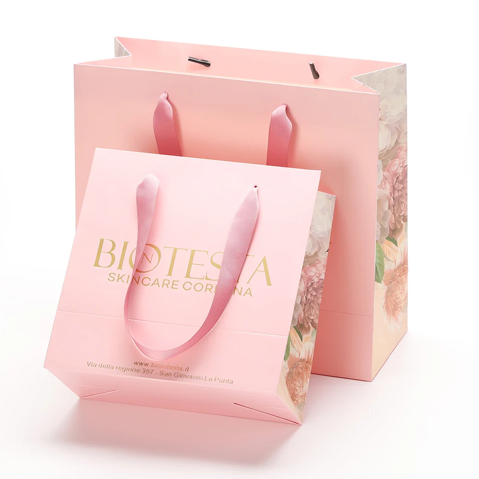Custom logo Foldable Small pink Jewelry Gift Packaging Paper Cardboard Bag with Handle Skincare Beauty Packaging
Custom logo Foldable Small pink Jewelry Gift Packaging Paper Cardboard Bag with Handle Skincare Beauty Packaging